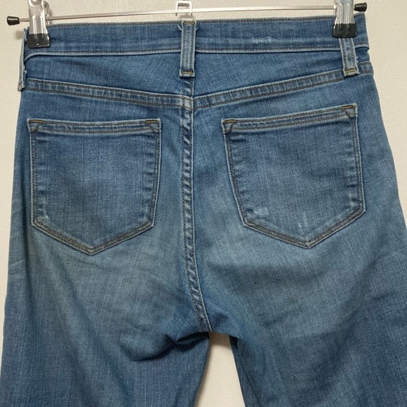 J. CREW Lookout High Rise Skinny Ankle Crop Denim Jean   Size 26 - Picture 5 of 8
